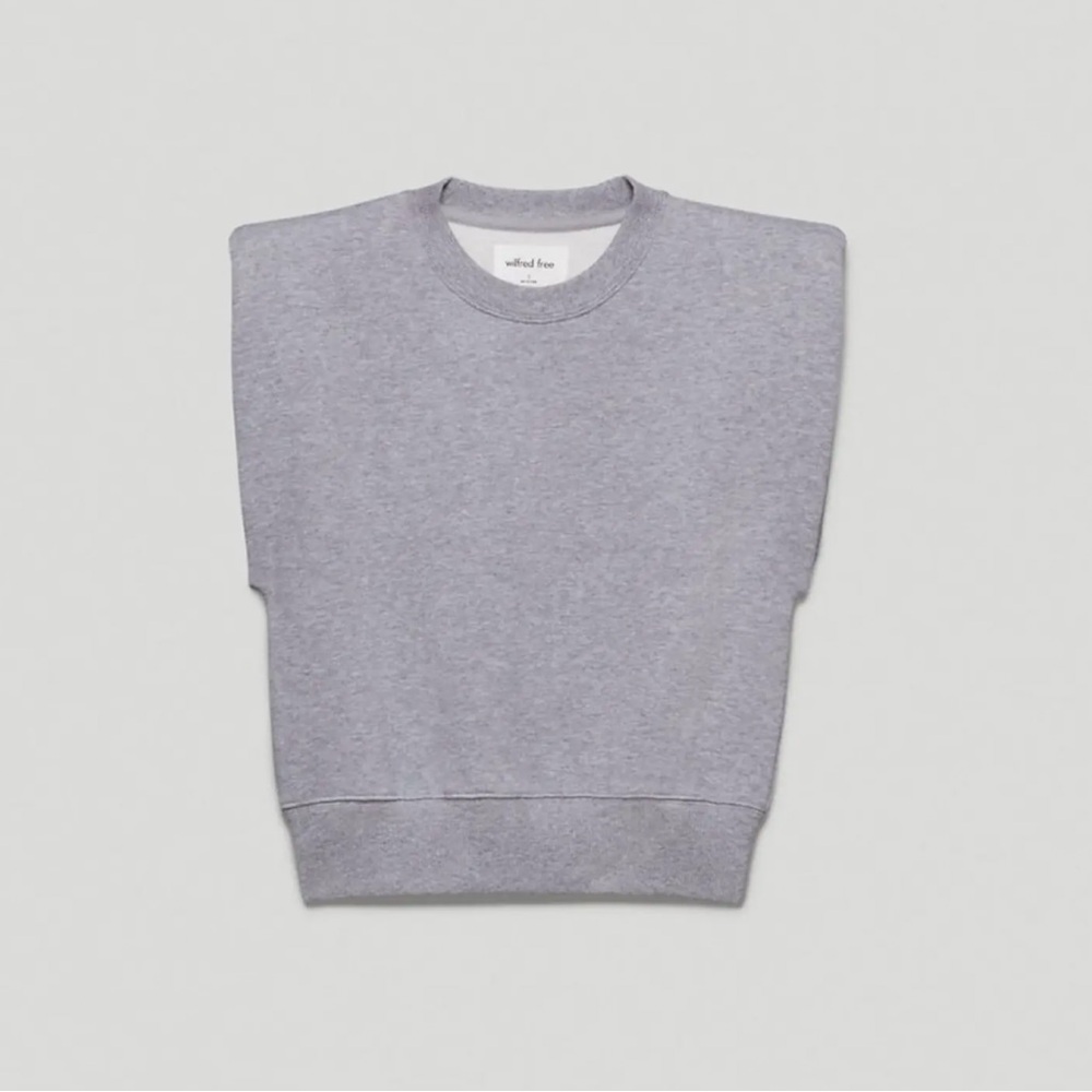 Gray Aritzia Fleece Vest